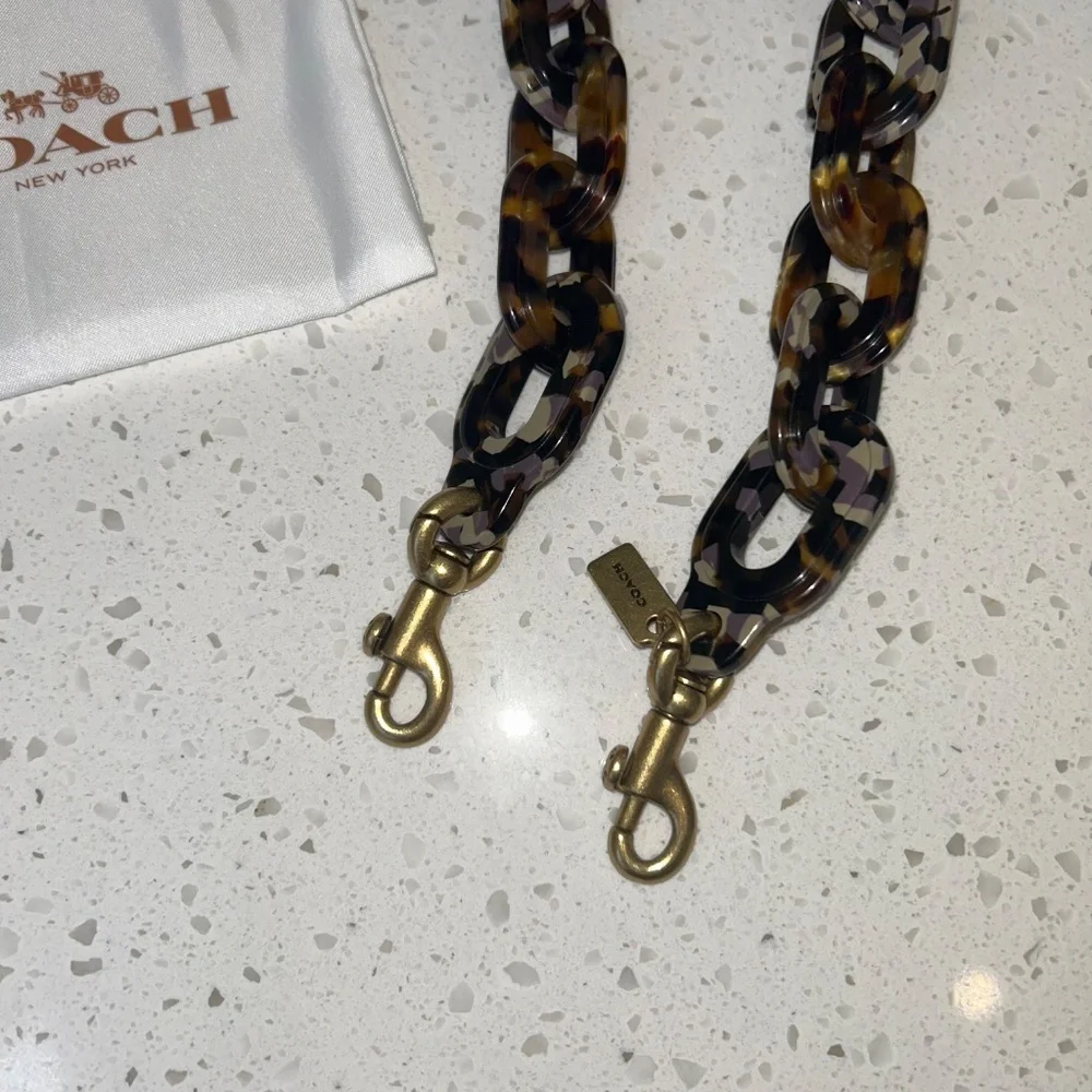 Coach Recycled Resin Strap in Tortoise Multi - Picture 3 of 6